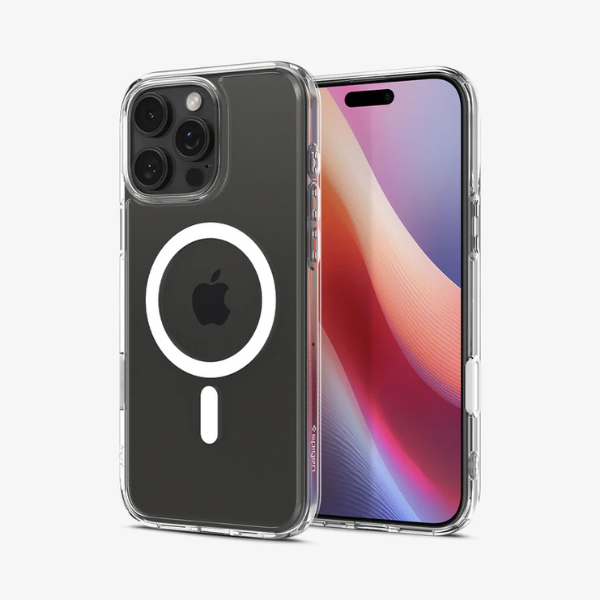 Spigen Coque Ultra Hybrid T MagFit Transparente pour iPhone – Protection & Contrôle Caméra