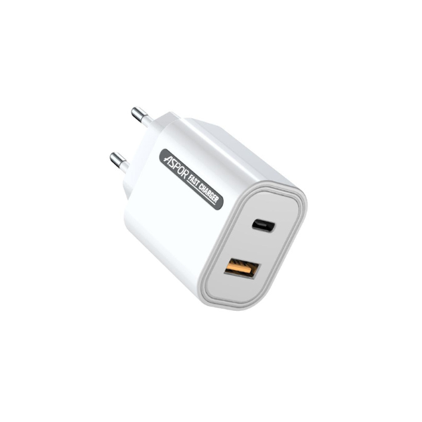 Chargeur Rapide Aspor USB-C 33W – Charge Ultra‑Rapide pour Smartphones et Tablettes