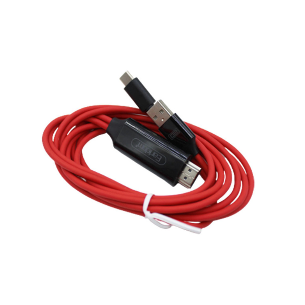 Câble HDMI 4K Earldom ET-W12 — Type C vers HDMI, 2 mètres