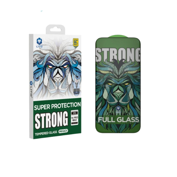LITO Super Strong Edge Privacy Pour IPhone 16 Pro Max – Verre trempé écran de confidentialité