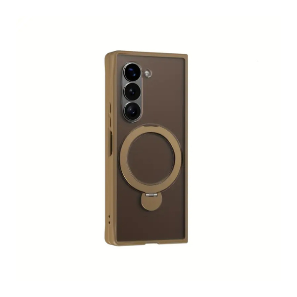 Galaxy Z Fold Case – 360° Invisible Rotating Stand + Wireless-Charging Compatible
