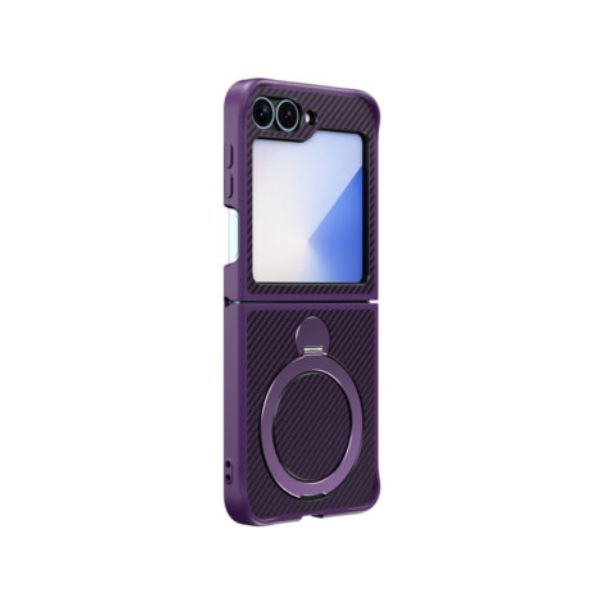 Étui magnétique 360 ° pour Galaxy Z Flip – Anneau support rotatif
