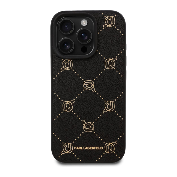 Coque Karl Lagerfeld « Karl Heads » pour iPhone 16 Pro – Profil fin, protection choc & design iconique