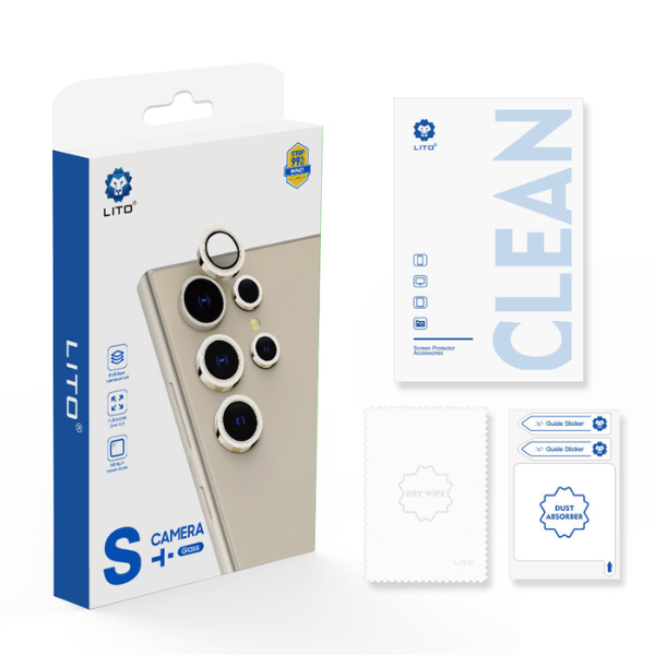 Protection Anneau Verre Appareil Photo 9H Pour Galaxy S25 Ultra - Silver