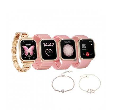 Montre Connectée Haino Teko G10 Mini – Élégance Rose Gold & Fonctions Avancées