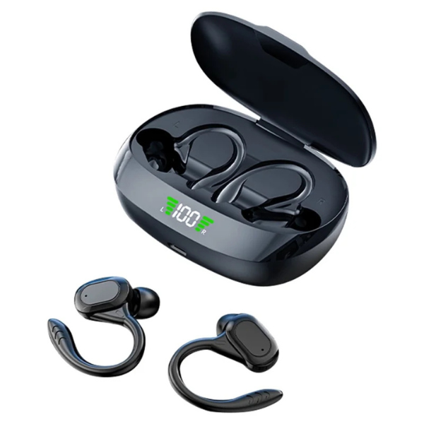 Écouteurs Sans-Fil TWS Hi80 – Bluetooth, Son Clair & Autonomie Longue Durée -Noir