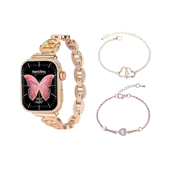 Montre Connectée Haino Teko G10 Mini – Élégance Rose Gold & Fonctions Avancées