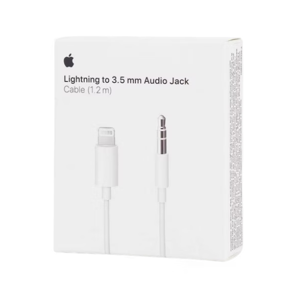 Câble Audio Apple Lightning vers Jack 3,5 mm – 1,2 m Blanc