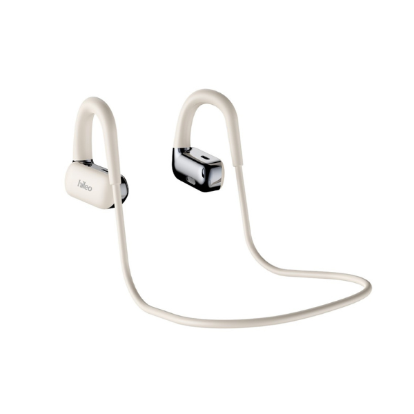 Open-Ear HILEO Hi77 Casque Bluetooth avec Conduction Aérienne-Blanc