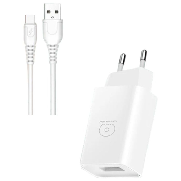 Chargeur WUW T47 2A Micro - Blanc