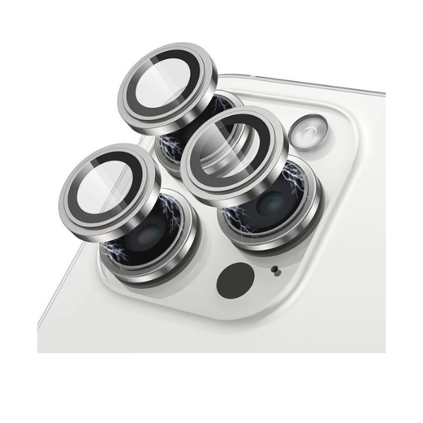 Protection Caméra Lito Pour 15 Pro / Pro Max– Verre Saphir - Silver