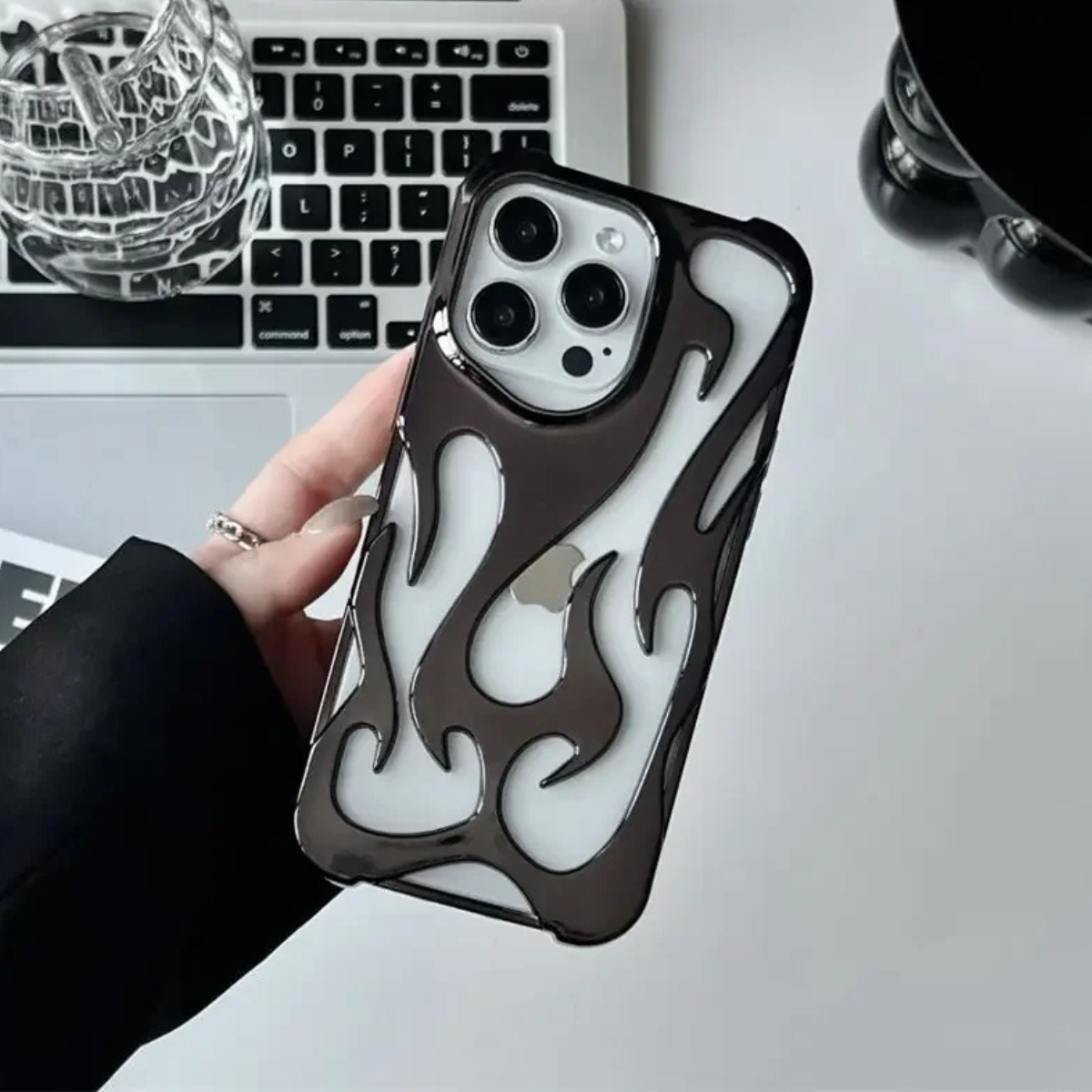 Coque Flame Pour iPhone Et Samsung — Antichoc, Anti-empreintes, Grip Confort