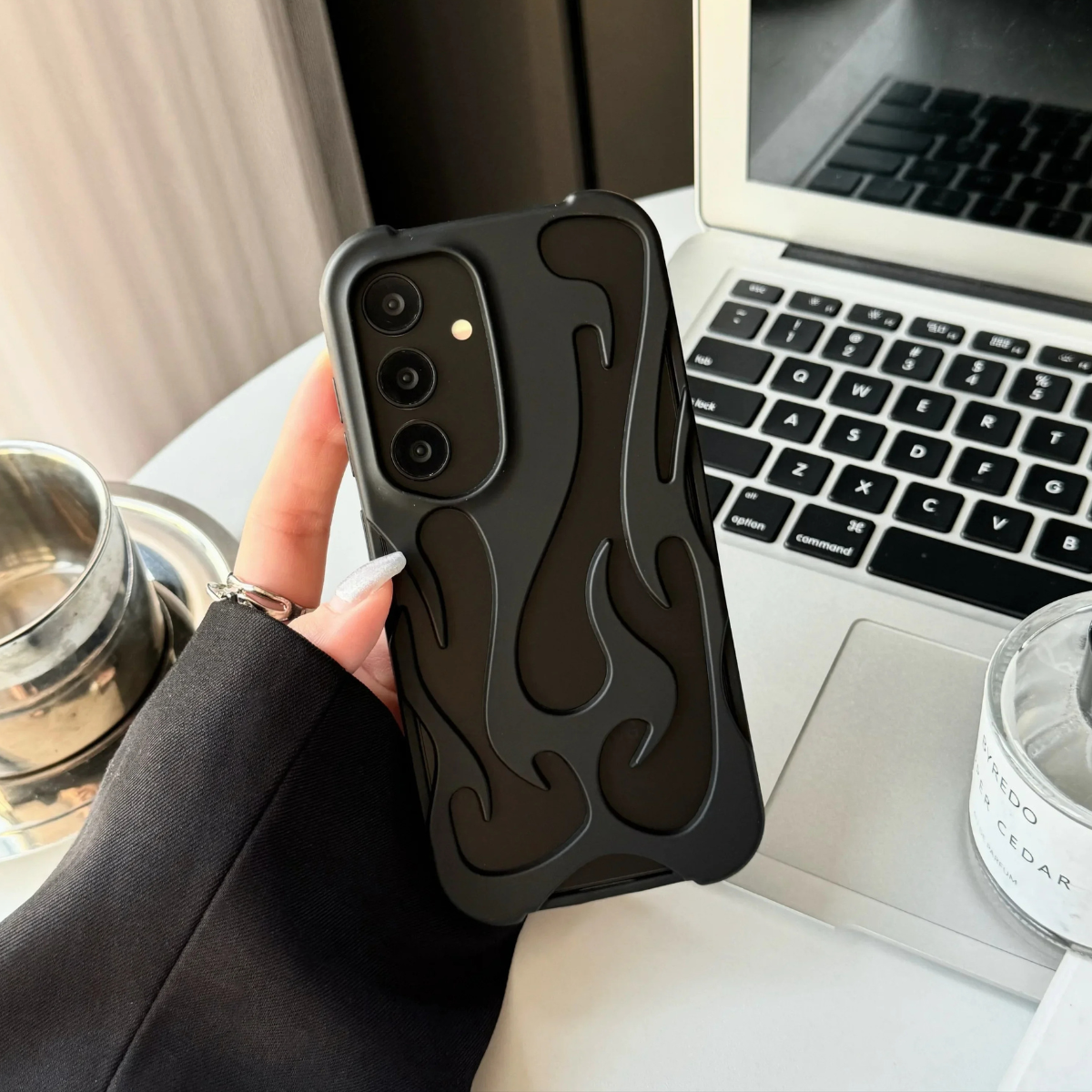 Coque Flame Pour Samsung A55 — Antichoc, Anti-empreintes, Grip Confort