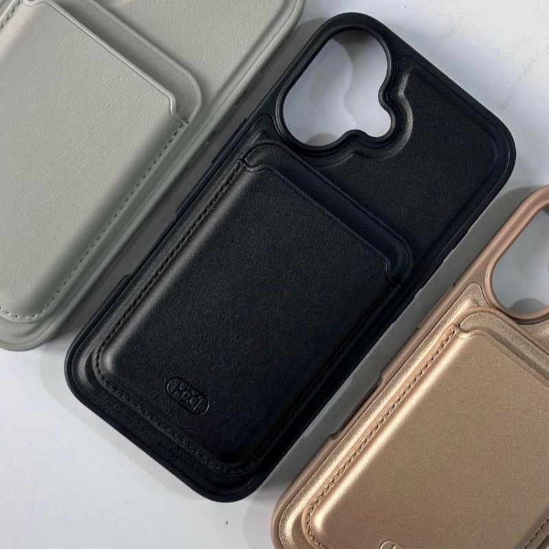 Coque portefeuille Leather HDD pour iPhone 17