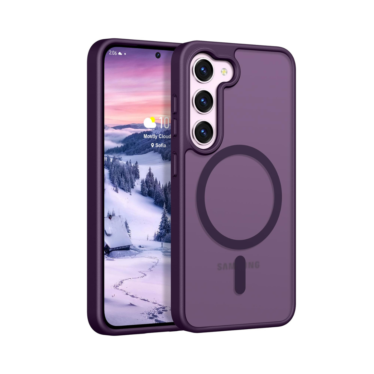 Coque Matte Violet pour Samsung Galaxy S25 Plus– Protection Élégante & Fonctionnelle