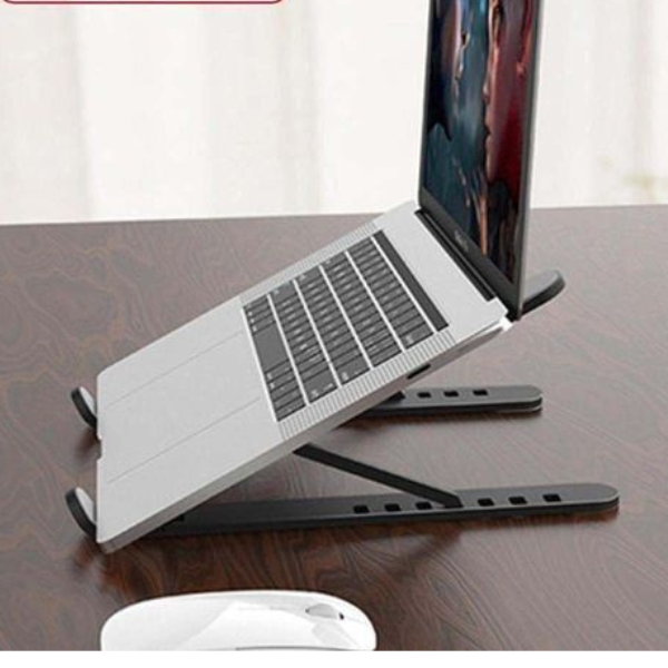 Support Bureau pour PC Portable Et Tablette Métallique – Noir