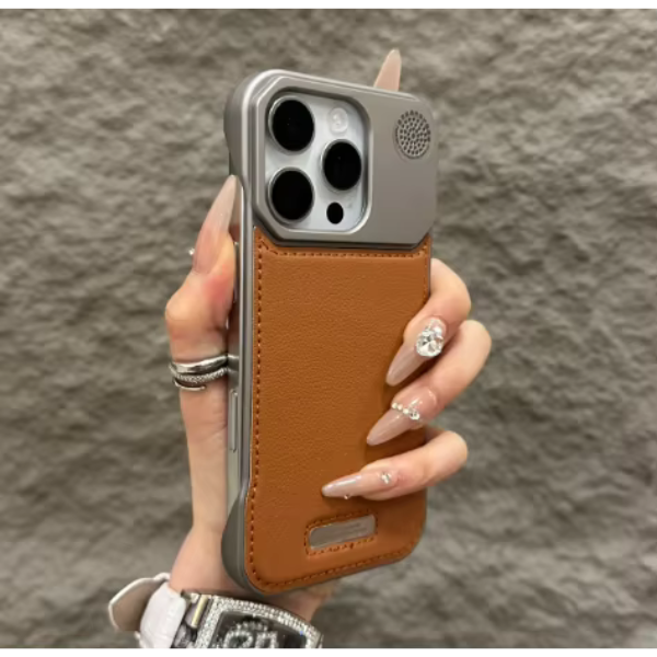 Coque métallique anti-chocs avec aromathérapie pour iPhone 15 Pro Max– Protection premium & design moderne