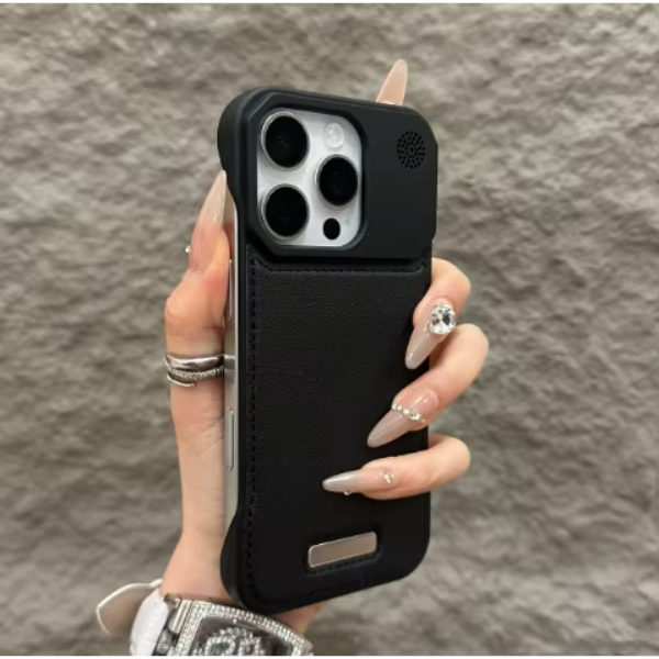 Coque métallique anti-chocs avec aromathérapie pour iPhone 15 Pro Max– Protection premium & design moderne
