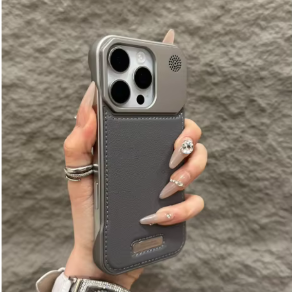 Coque métallique anti-chocs avec aromathérapie pour iPhone 15 Pro Max– Protection premium & design moderne