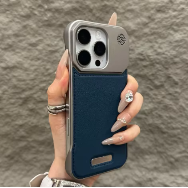 Coque métallique anti-chocs avec aromathérapie pour iPhone 15 Pro Max– Protection premium & design moderne