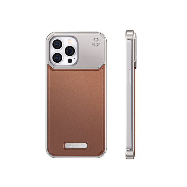 Coque métallique anti-chocs avec aromathérapie pour iPhone 15 Pro Max– Protection premium & design moderne