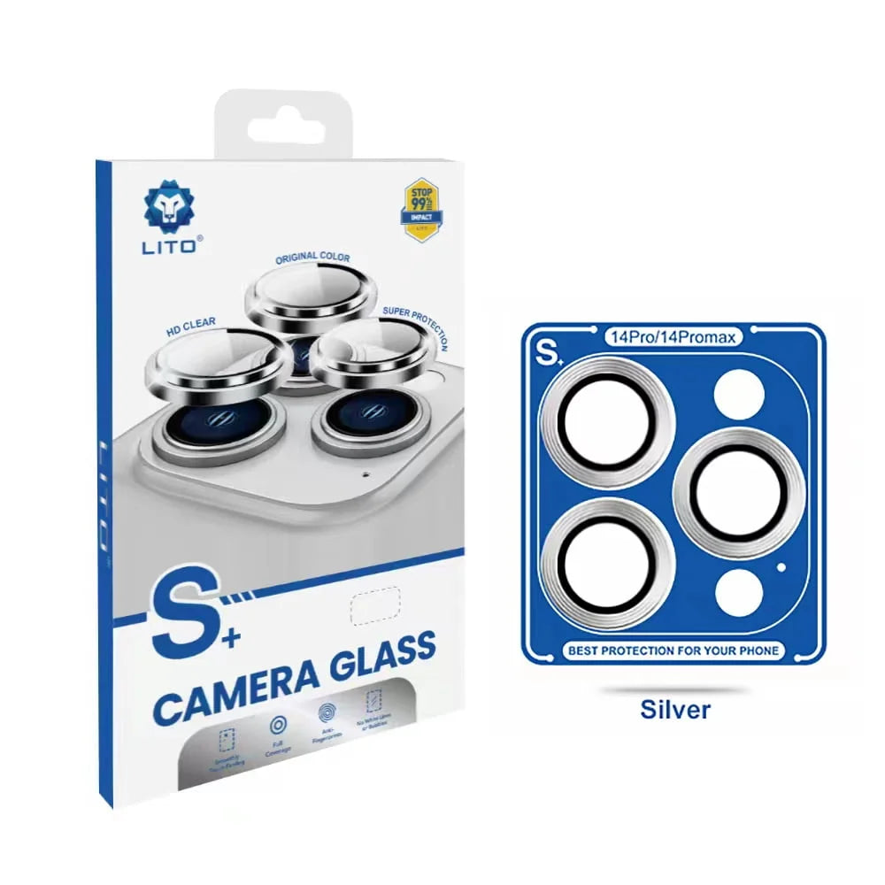 Protection Caméra Lito Pour 14 Pro / Pro Max– Verre Saphir - Silver