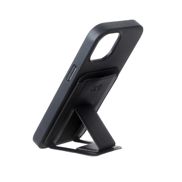 Coque en cuir magnétique avec support pour iPhone 17