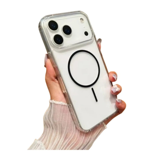 Coque Transparente Magnétique Compatible Pour Serie 17 – Recharge sans Fil, Protection Anti-choc