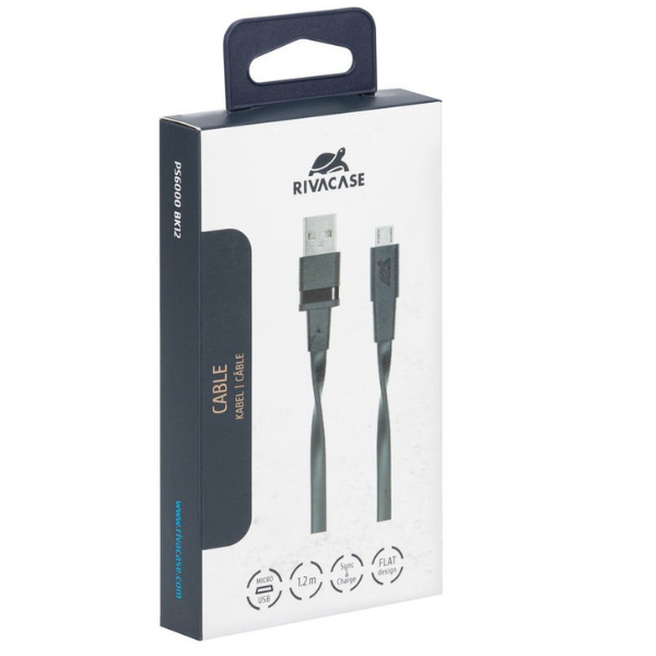 Cable Micro Usb PS6000 BK12 – 1.2m, noir