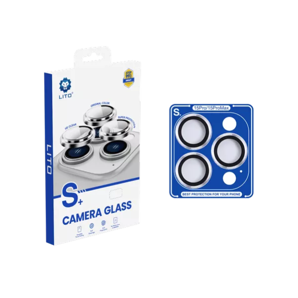 Protection Caméra Lito Pour 15 Pro / Pro Max– Verre Saphir - Silver