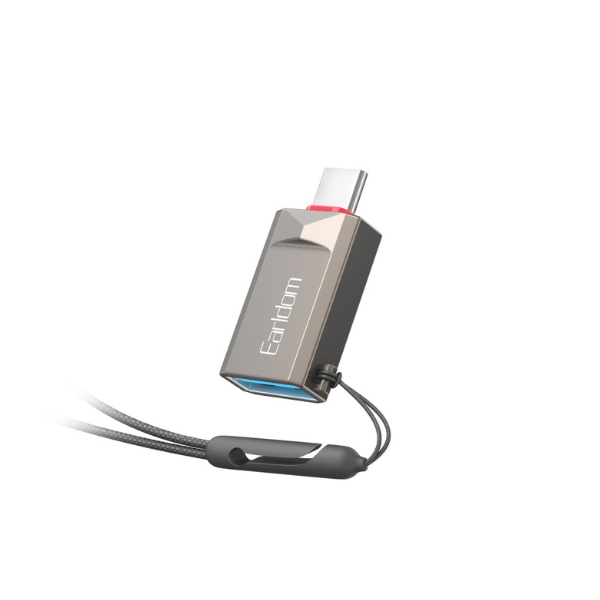 Adaptateur USB 3.0 vers USB-C OTG – Earldom ET-OT88C gris