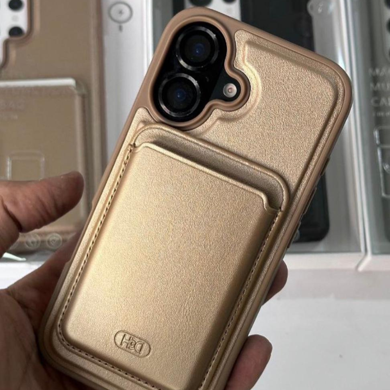 Coque portefeuille Leather HDD pour iPhone 17