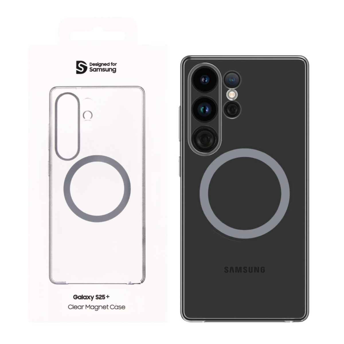 Coque Magnétique Transparente Galaxy S25+ Anti-Jaunissement, Protection Caméra