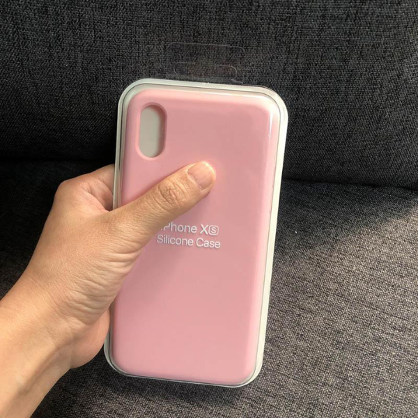 Coque de protection silicone liquide pour iPhone X / XS